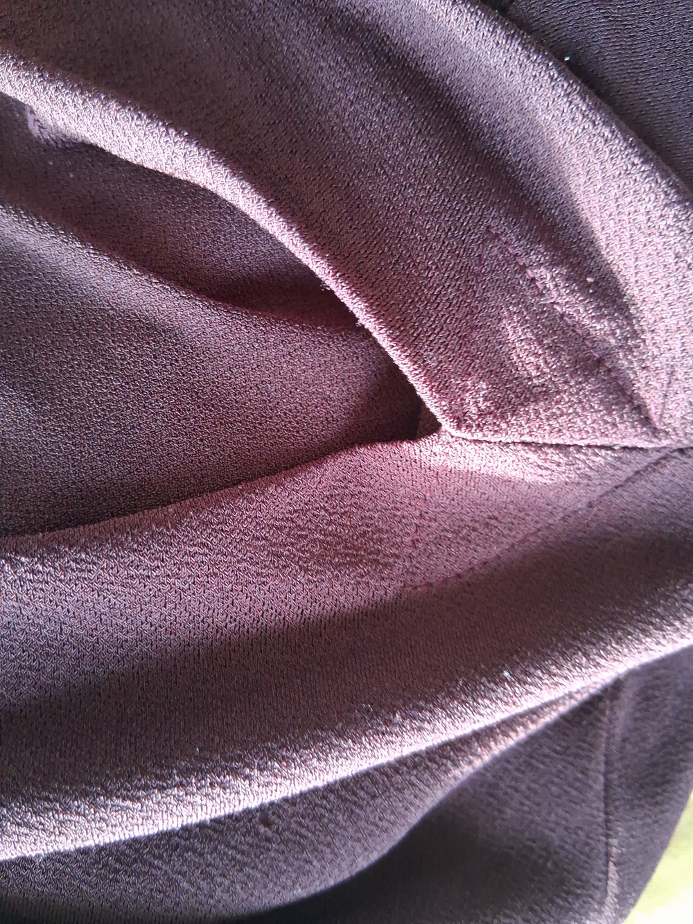 Ann Taylor Long-Sleeve Twist-Front Top in Deep Wine - Picture 2 of 5